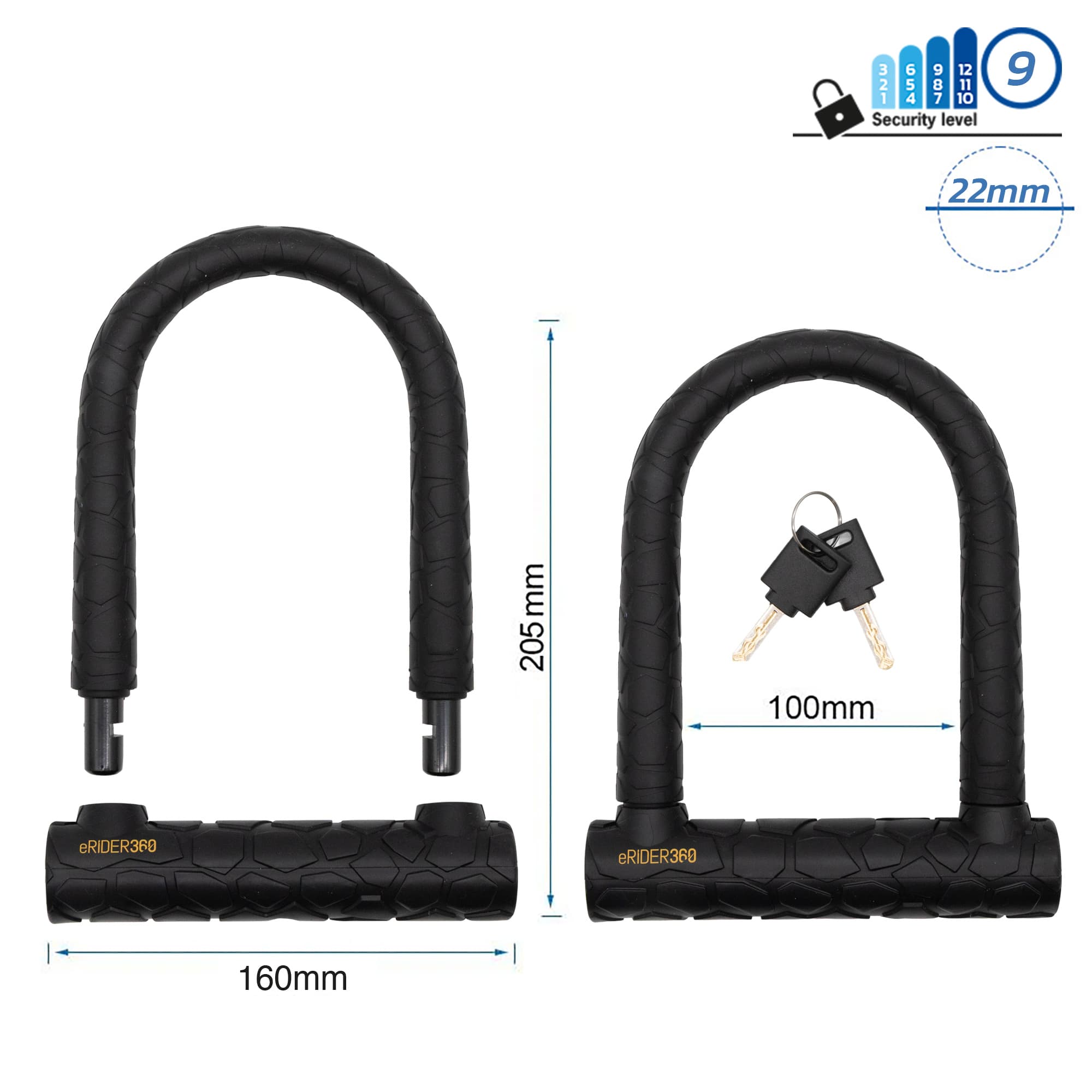 Zapięcie U-lock na klucz LCK-009