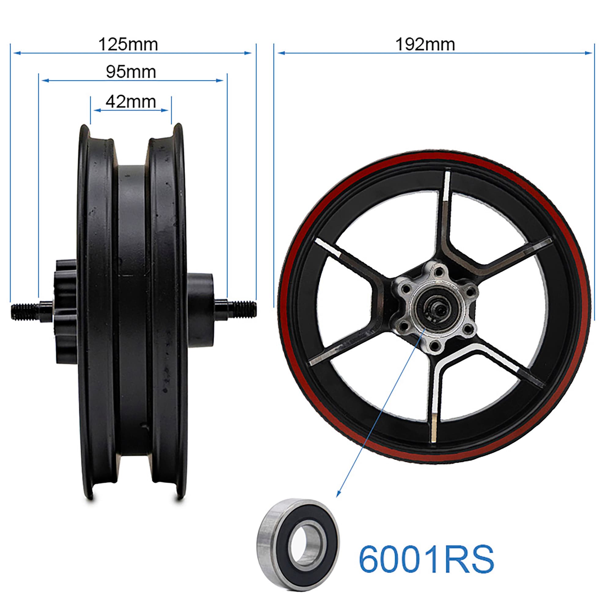 Felga przednia Niu KQi300X — zdjęcie 2