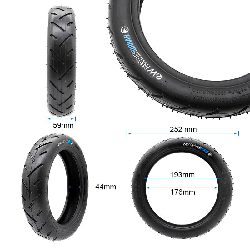 Opona bezdętkowa 60/70-7 do MI4 PRO MAX/PLUS eWheel Pantherurban — zdjęcie 2