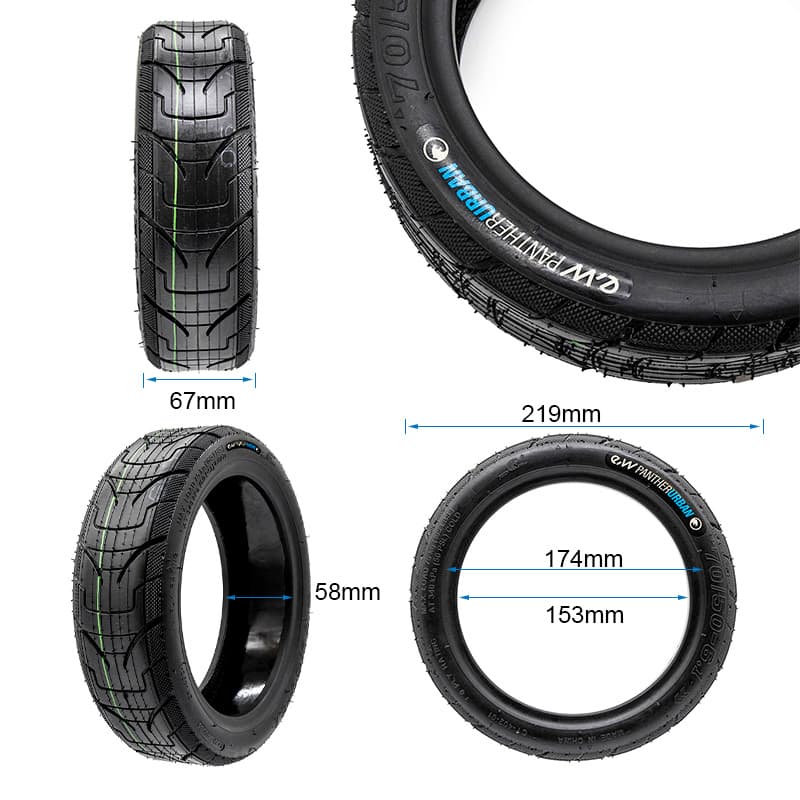 Opona bezdętkowa 70/50-6,1 eWheel Pantherurban z żelem antyprzebiciowym — zdjęcie 2
