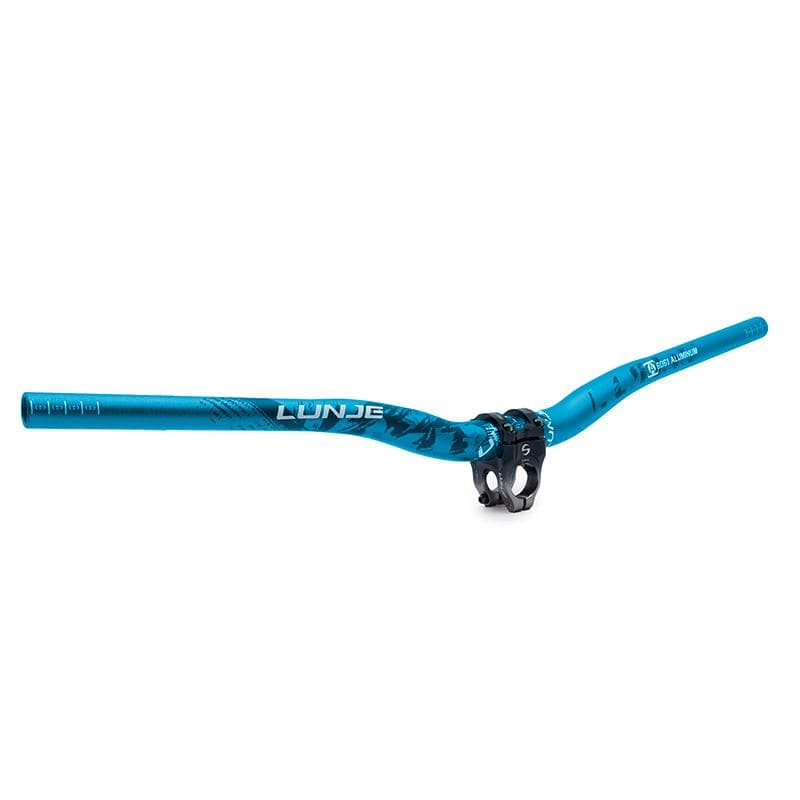 Kierownica 720mm z podniesieniem 25mm – niebiesko-czarna — zdjęcie 3