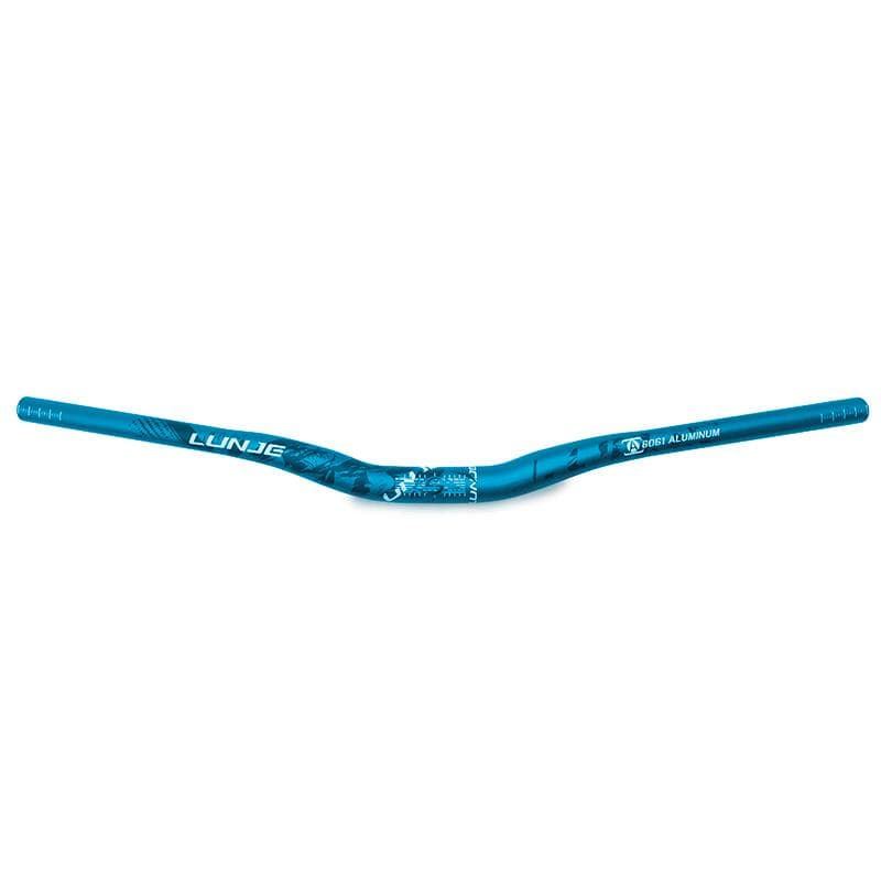 Kierownica 720mm z podniesieniem 25mm – niebiesko-czarna — zdjęcie 5