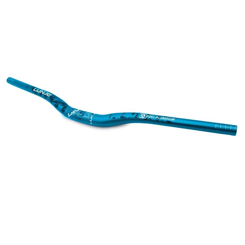 Kierownica 720mm z podniesieniem 25mm – niebiesko-czarna — zdjęcie 6