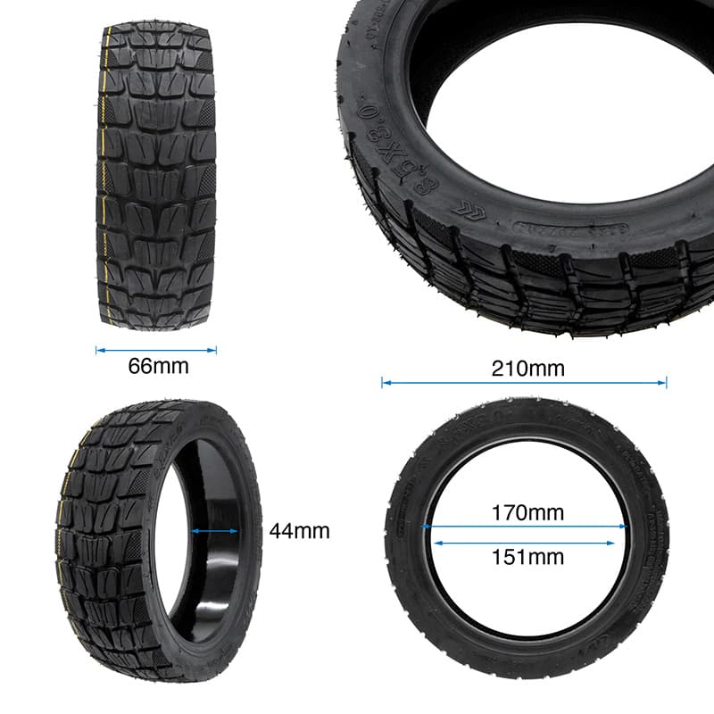 Opona 8,5x3 bezdętkowa offroad - z żelem eWheel Rhinotrack — zdjęcie 2