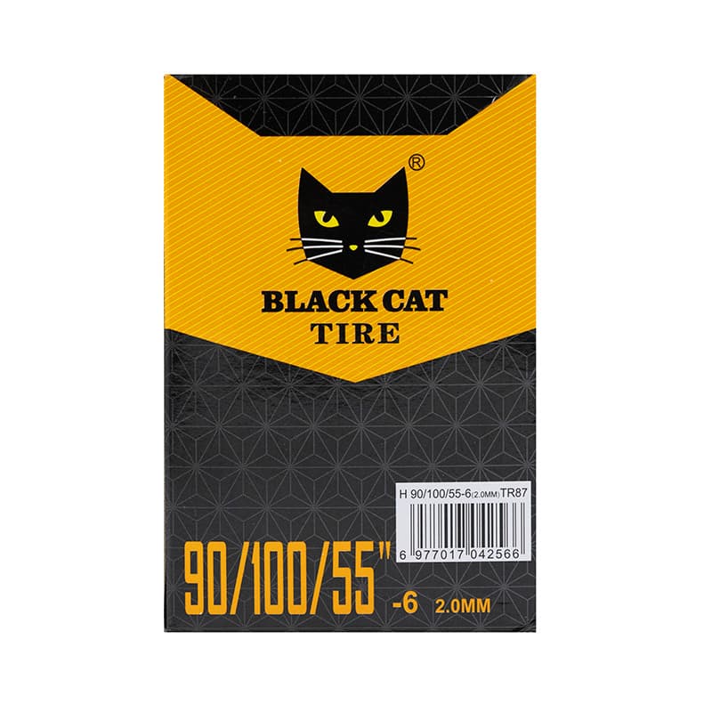 Dętka premium 90/100/55-6 2,0 mm VC 90x90º - 5 szt. [Black cat] — zdjęcie 4