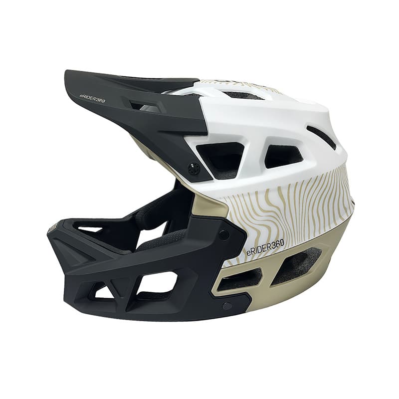 Kask Integra Sport – biały/zielony militarny/czarny — zdjęcie 2