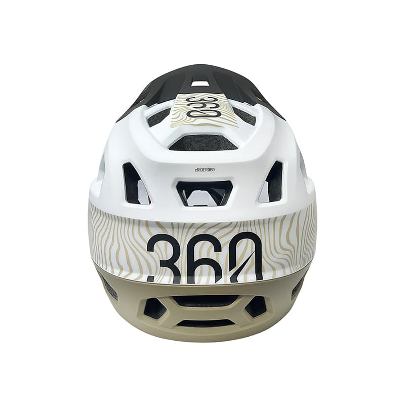 Kask Integra Sport – biały/zielony militarny/czarny — zdjęcie 4