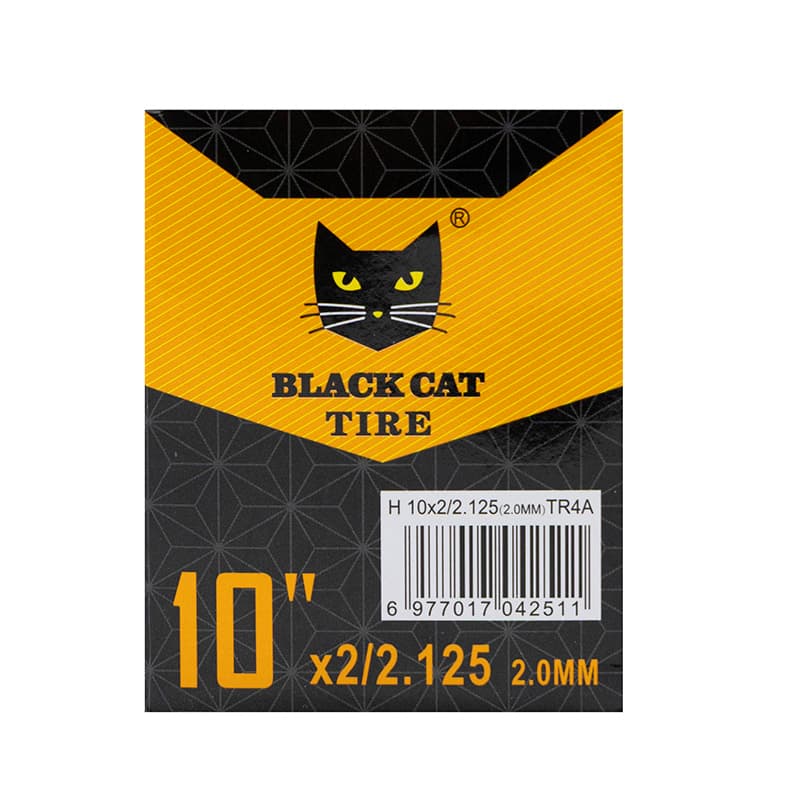 Dętka premium grubość 2,0 mm 10x2/2,125 VR - 5 szt. [Black cat] — zdjęcie 4