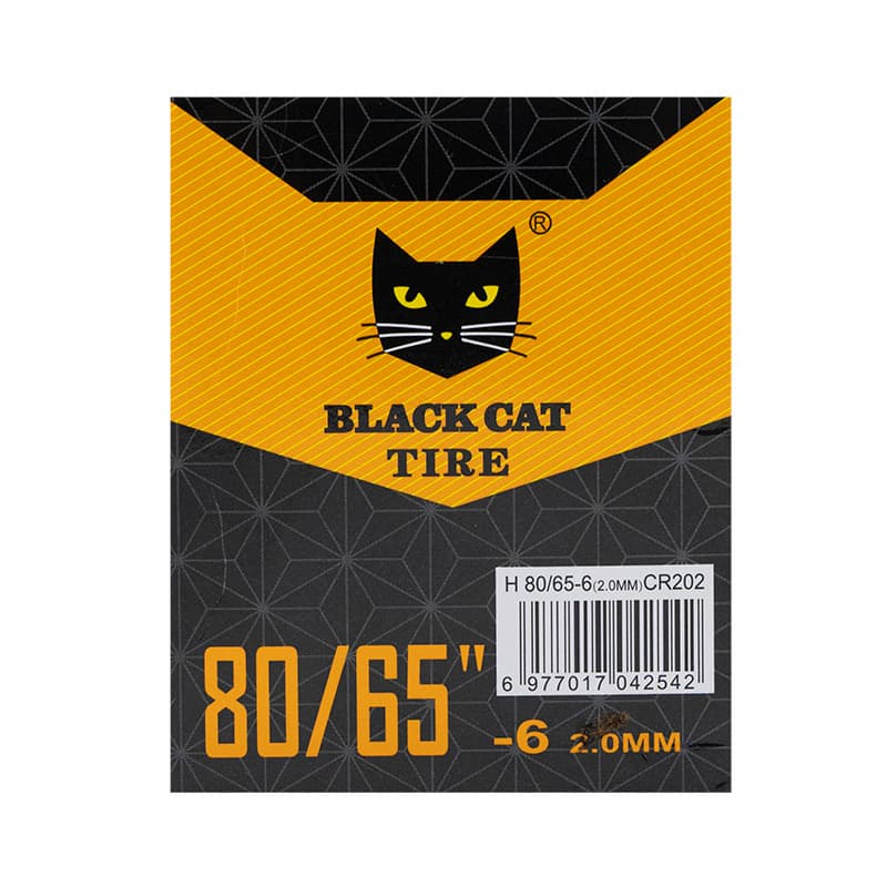 Dętka premium 80/65-6 2,0 mm VC 90x90º - 5 szt. [Black cat] — zdjęcie 4