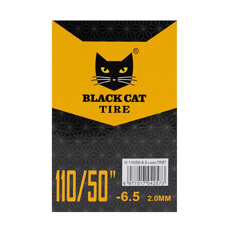 Dętka premium 110/50-6,5 2,0 mm VC 90x90º - 5 szt. [Black cat] — zdjęcie 4