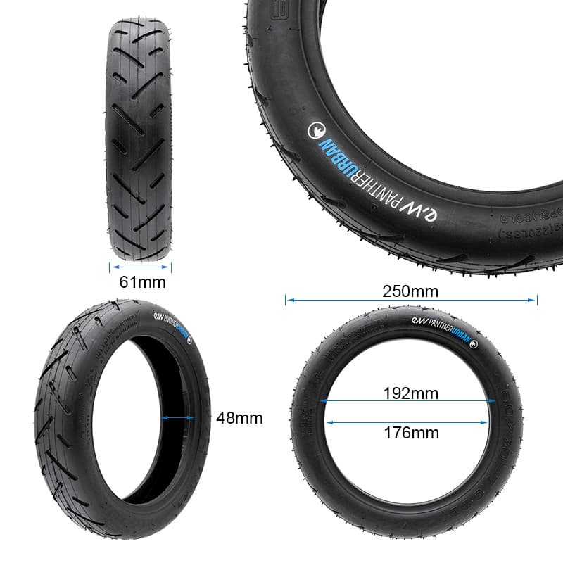 Opona bezdętkowa 60/70-7 do MI4 PRO MAX/PLUS eWheel Pantherurban NEW GEL — zdjęcie 2