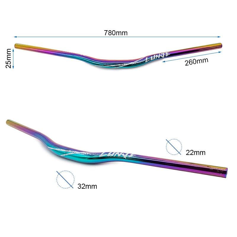 Kierownica 780 mm z podniesieniem 25 mm multicolor 3 — zdjęcie 2