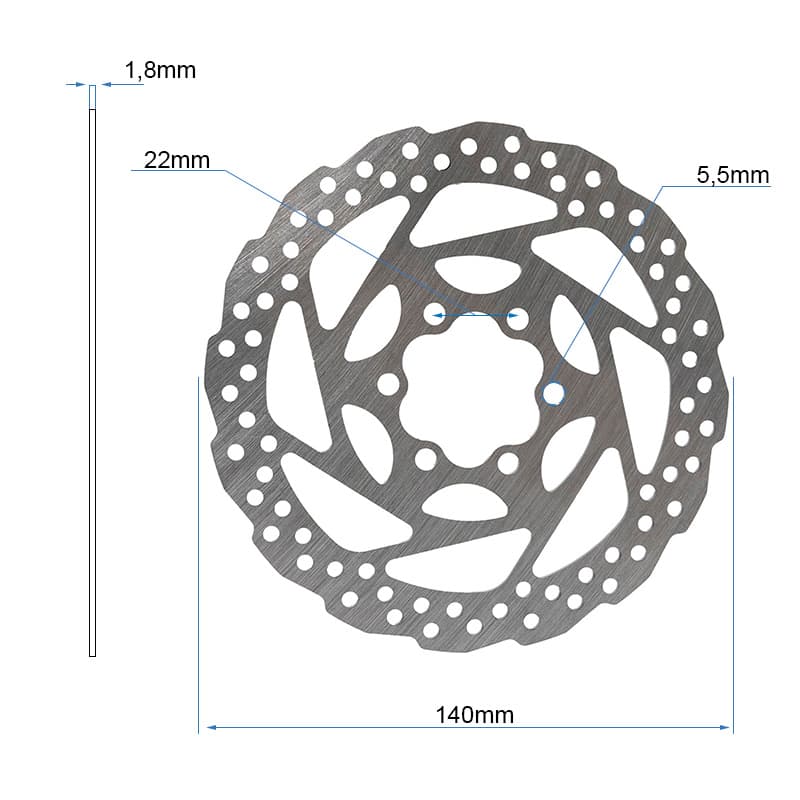 Tarcza hamulcowa EWD003 - 140mm — zdjęcie 2