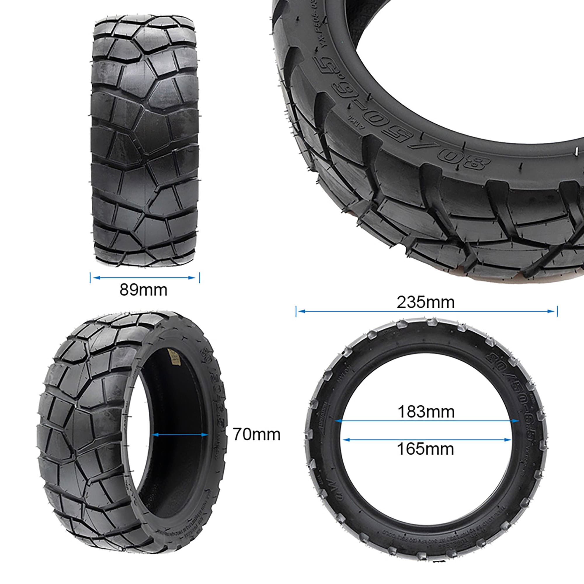 Opona bezdętkowa offroad 80/50-6,5 eWheel Rhinotrack — zdjęcie 2