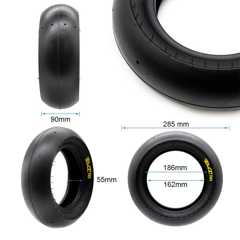 Opona bezdętkowa radialna 90/65R6,5" - T41 slick [PMT] — zdjęcie 2