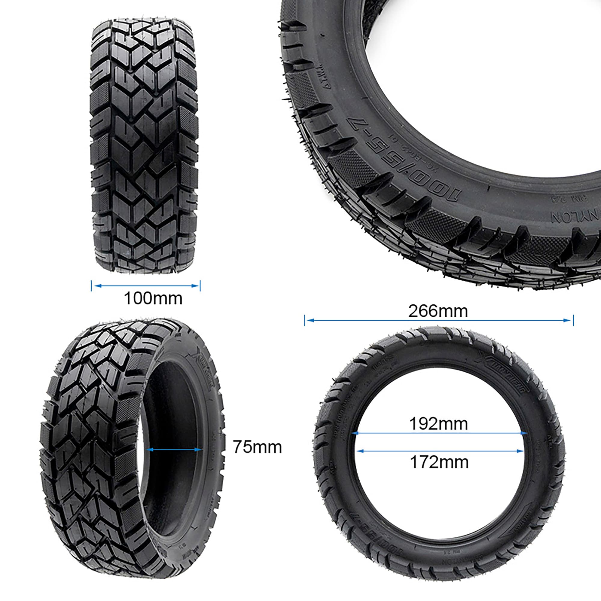 Opona bezdętkowa Offroad 100/55-7 [Xuancheng] — zdjęcie 2