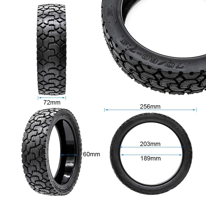 Opona bezdętkowa 70/60-7,5 eWheel Rhinotrack z żelem antyprzebiciowym — zdjęcie 2