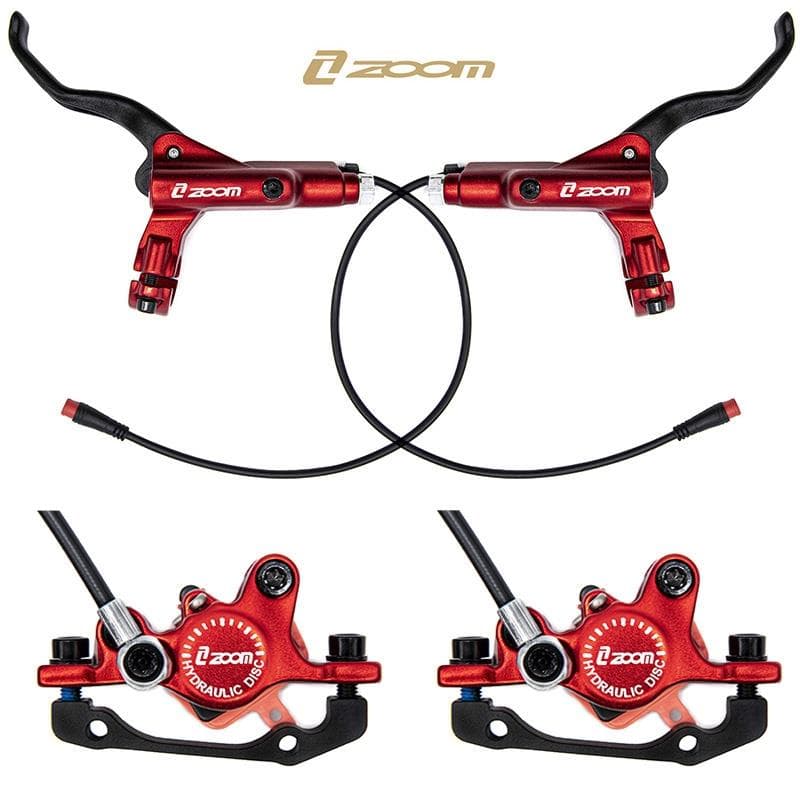 Zestaw hamulca hydraulicznego czerwony CR-3 przedni L tylny L [Zoom]