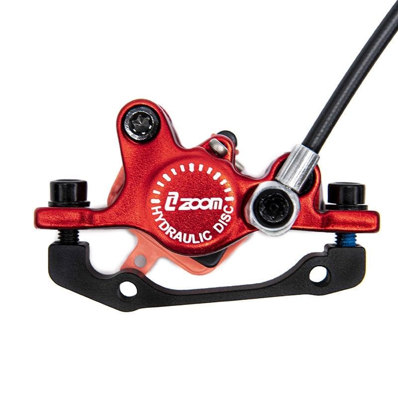 Zestaw hamulca hydraulicznego czerwony CR-3 przedni R tylny L [Zoom] — zdjęcie 5