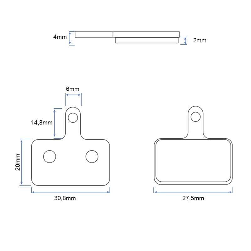 Klocki hamulcowe RT004-C ceramiczne – 2 komplety — zdjęcie 6
