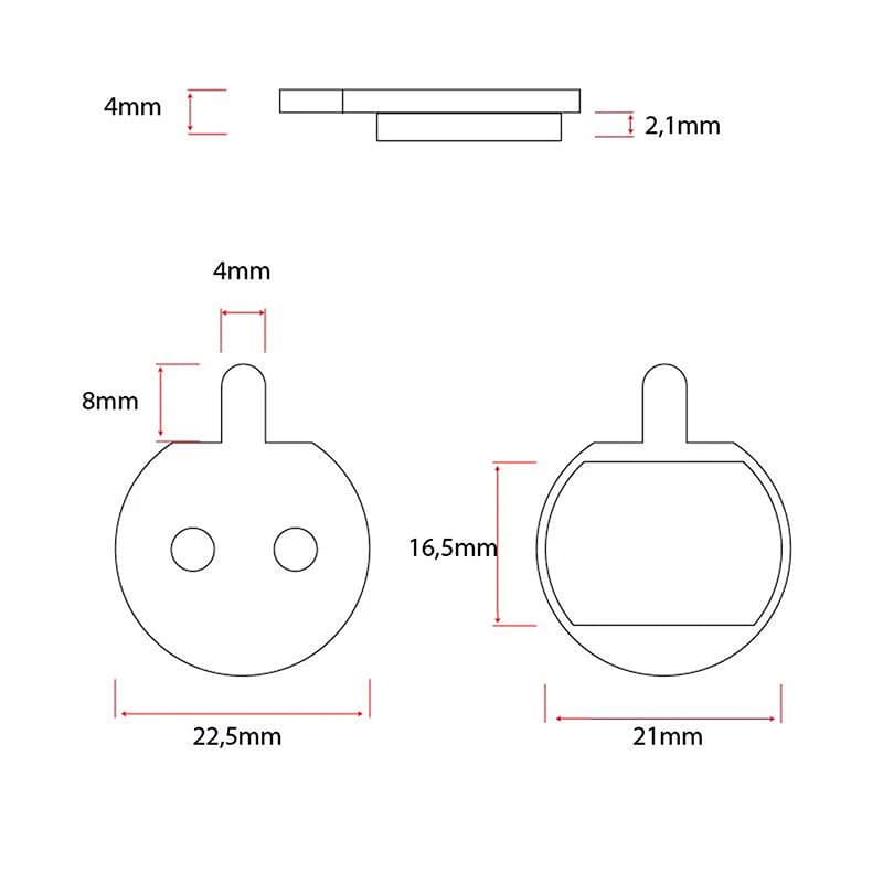 Klocki hamulcowe CT004-C ceramiczne – 2 komplety — zdjęcie 3