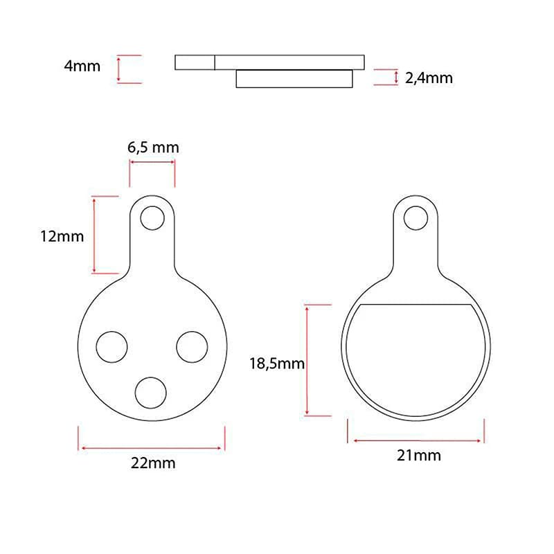 Klocki hamulcowe CT009-C ceramiczne – 2 komplety — zdjęcie 4