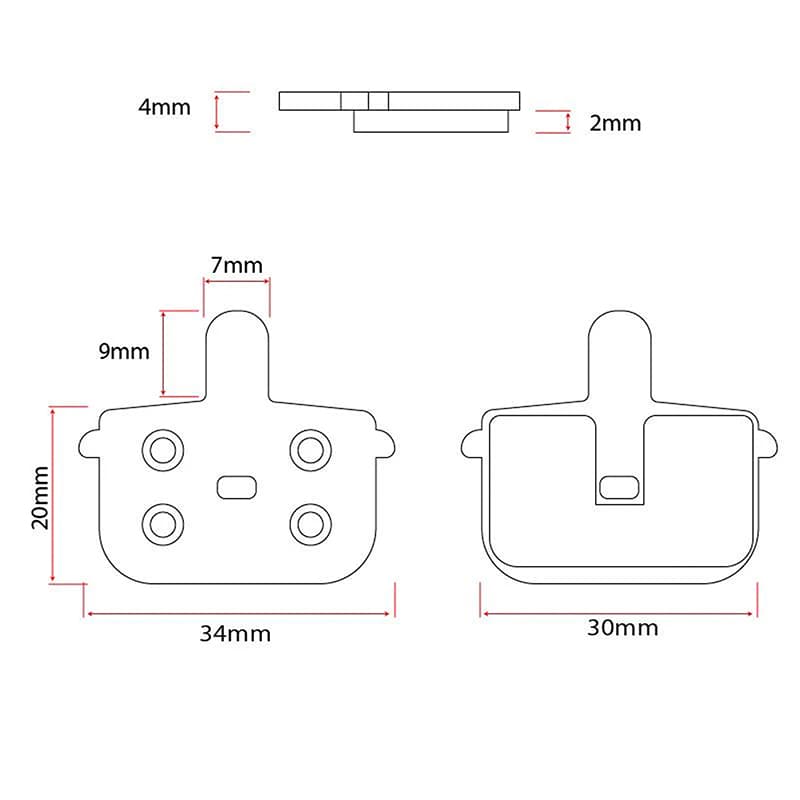 Klocki hamulcowe RT001-C ceramiczne - 2 komplety — zdjęcie 3