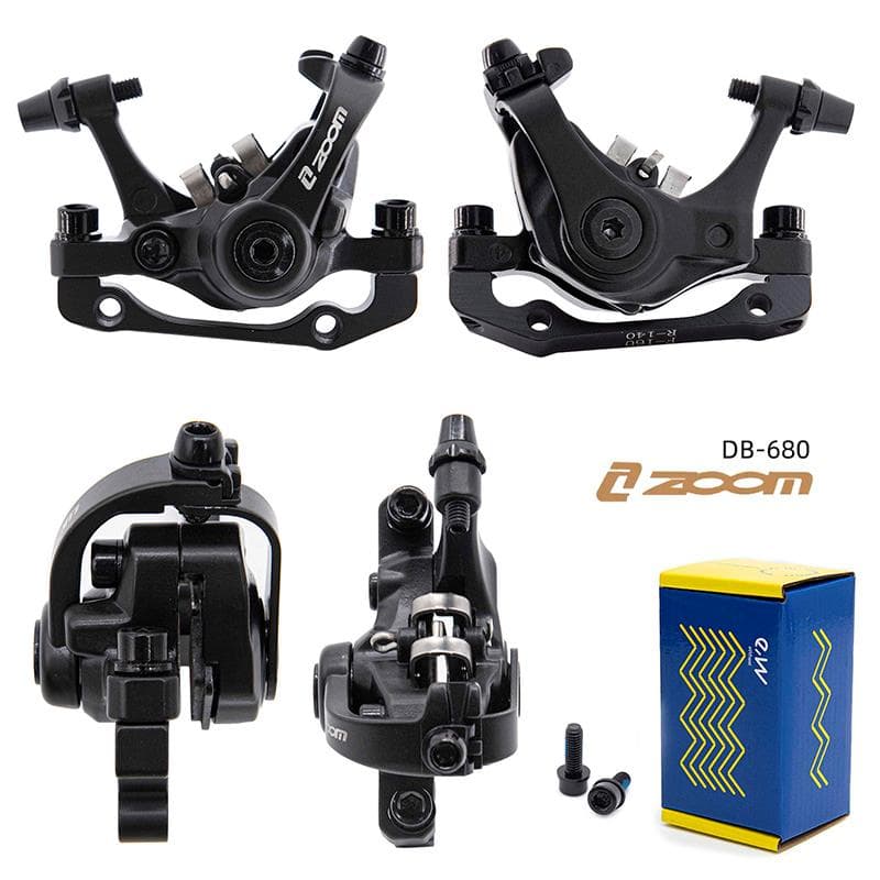 Zacisk hamulcowy DB680/RT004-M01 mechaniczny L 70mm czarny [Zoom] - z uchwytem F160/R140 — zdjęcie 2