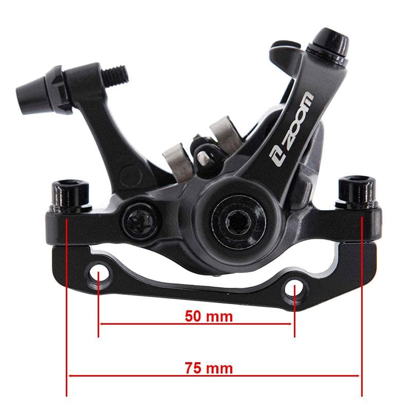 Zacisk hamulcowy DB680/RT004-M01 mechaniczny L 70mm czarny [Zoom] - z uchwytem F160/R140 — zdjęcie 3