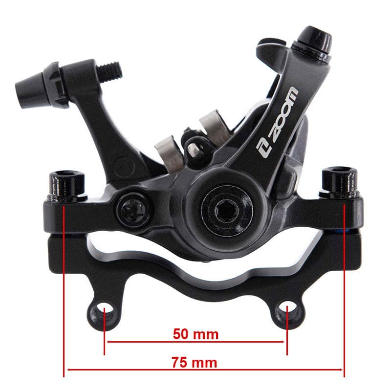 Zacisk hamulcowy DB680/RT004-M02 mechaniczny L 70mm czarny [Zoom] – z uchwytem F180/R160 — zdjęcie 3
