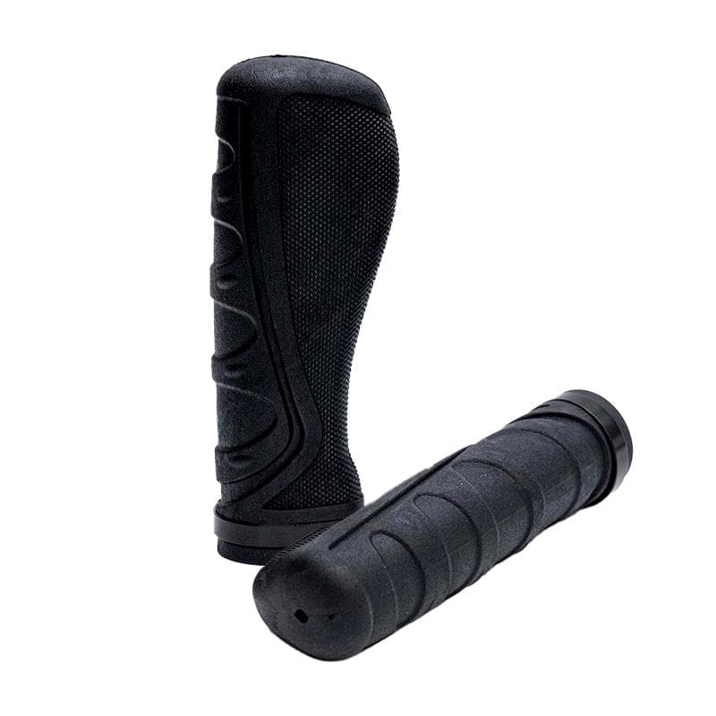 Chwyty silikonowe ergonomiczne z blokadą czarne – 2 szt — zdjęcie 3