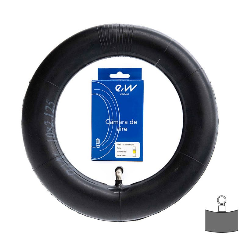 Dętka 10x2,125 VC 90x90°