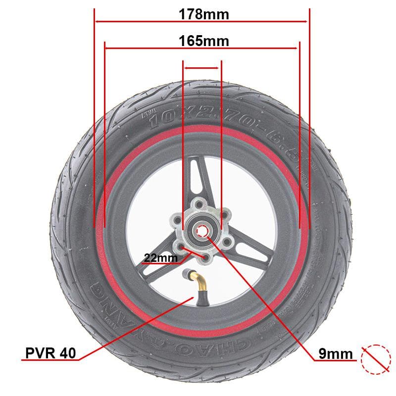 Felga 6,5"/B50 do Smartgyro i Zwheel – czerwona — zdjęcie 2