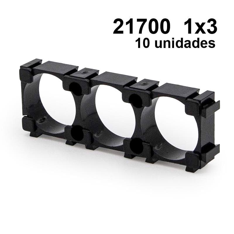 Uchwyt na baterie 21700 1x3 – 10 sztuk