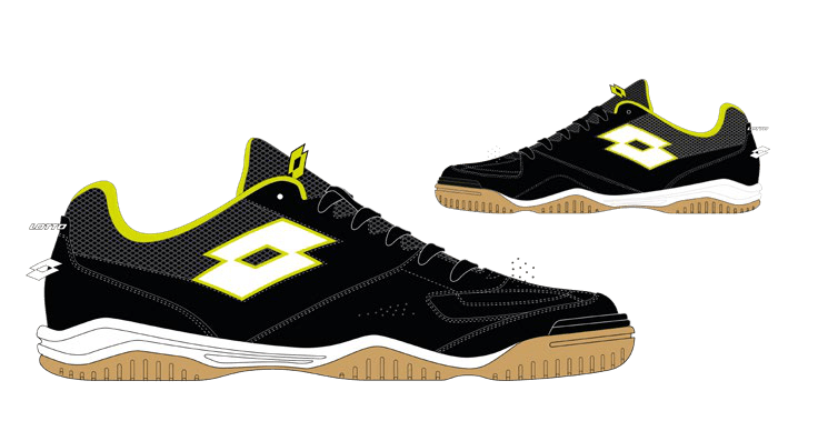 Lotto TACTO 200 V ID All Black/All White/Acacia Green