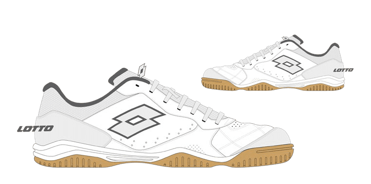 Lotto TACTO 300 VI ID All White/Vapor Gray/Asphalt
