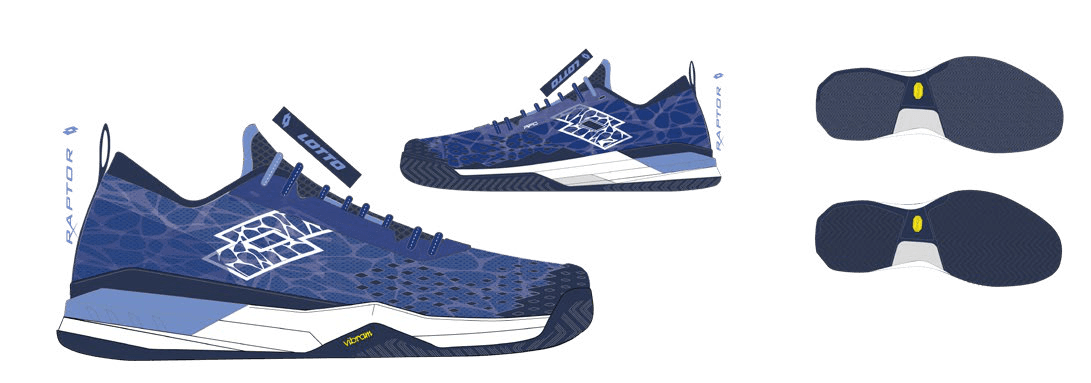 Lotto RAPTOR HYPERPULSE 100 SPD Royal Gem/All White/Blue 295c