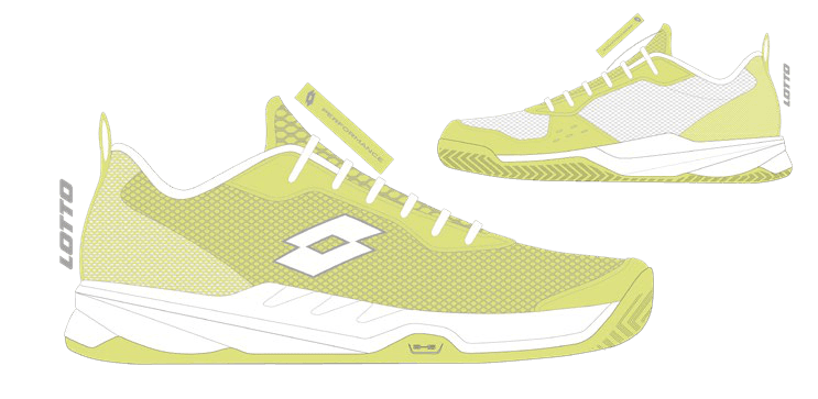 Lotto MIRAGE 700 ALR W Yellow Neon/All White