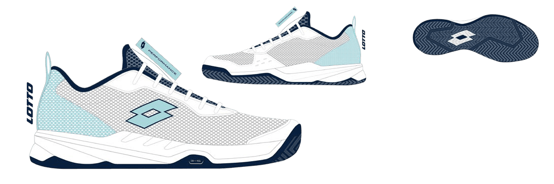 Lotto MIRAGE 700 ALR W All White/Clearwater/Navy Blue