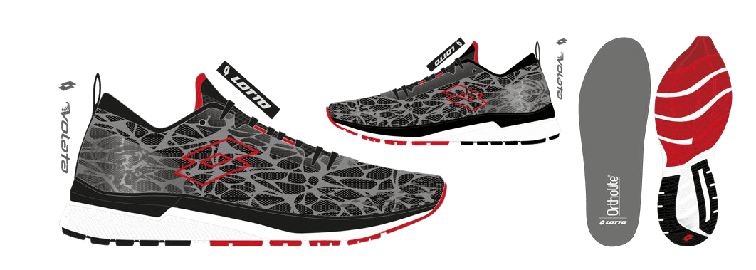 Lotto VOLATA HYPERPULSE 100 All Black/Flame Red