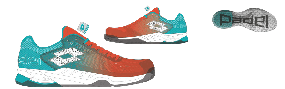 Lotto SUPERRAPIDA 100 Grenadine Red/All White/Blue Bird