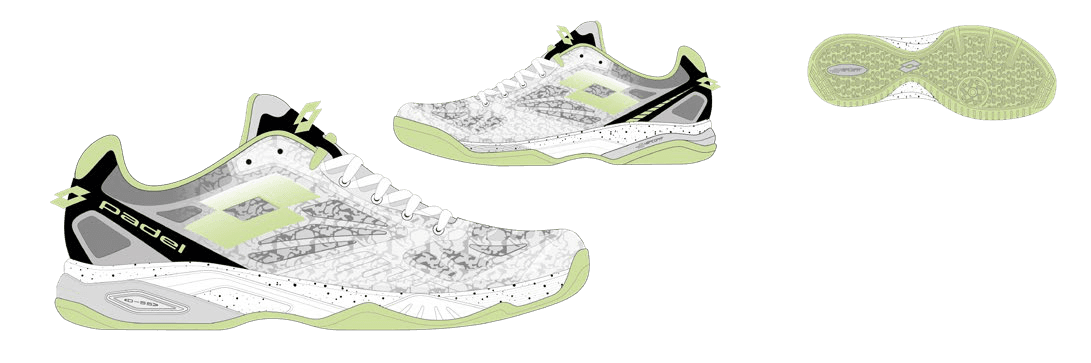 Lotto SUPERRAPIDA 200 III All White/Green Apple Neo