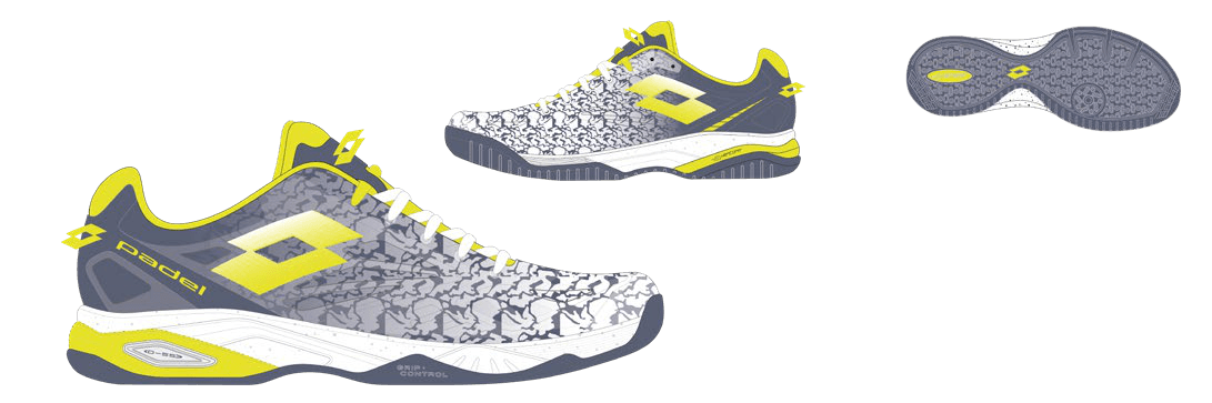 Lotto SUPERRAPIDA 200 III W All White/Acid Yellow/Dark Denim