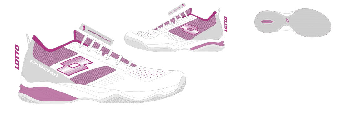 Lotto SUPERRAPIDA 400 IV W All White/Wild Orchid