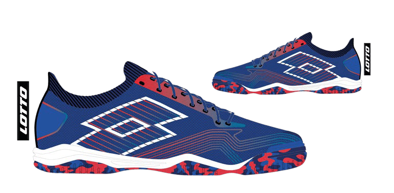 Lotto TACTO 250 TF Amparo Blue/All White/Cliff Red