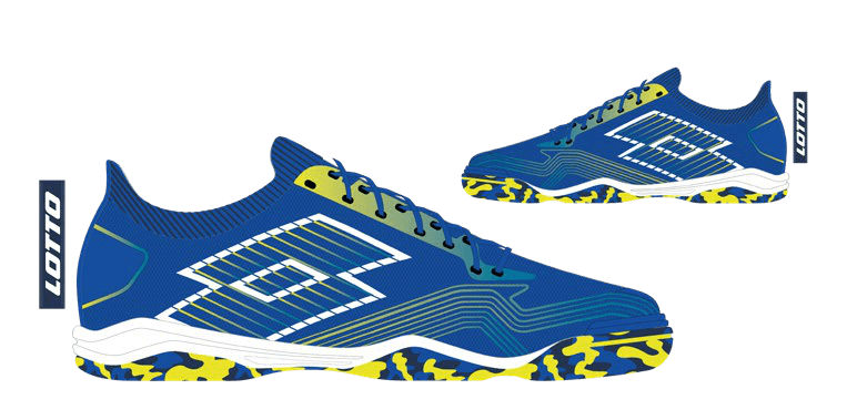 Lotto TACTO 250 TF Dazzling Blue/All White/Acid Yellow