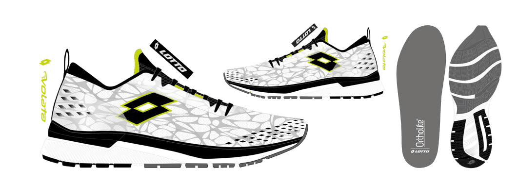 Lotto VOLATA HYPERPULSE 100 2 All White/All Black/Acacia Green