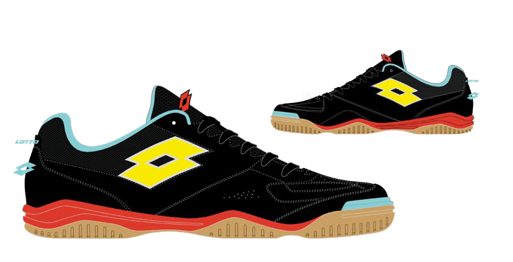 Lotto TACTO 200 VI ID All Black/Safety Yellow