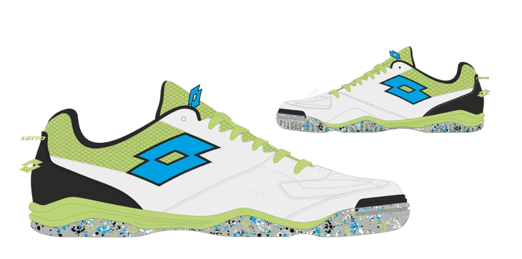 Lotto TACTO 200 VI ID All White/Rich Sky Blu/Sharp Green
