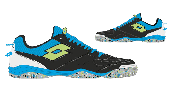 Lotto TACTO 200 VI ID All Black/Sharp Green/Rich Sky Blu